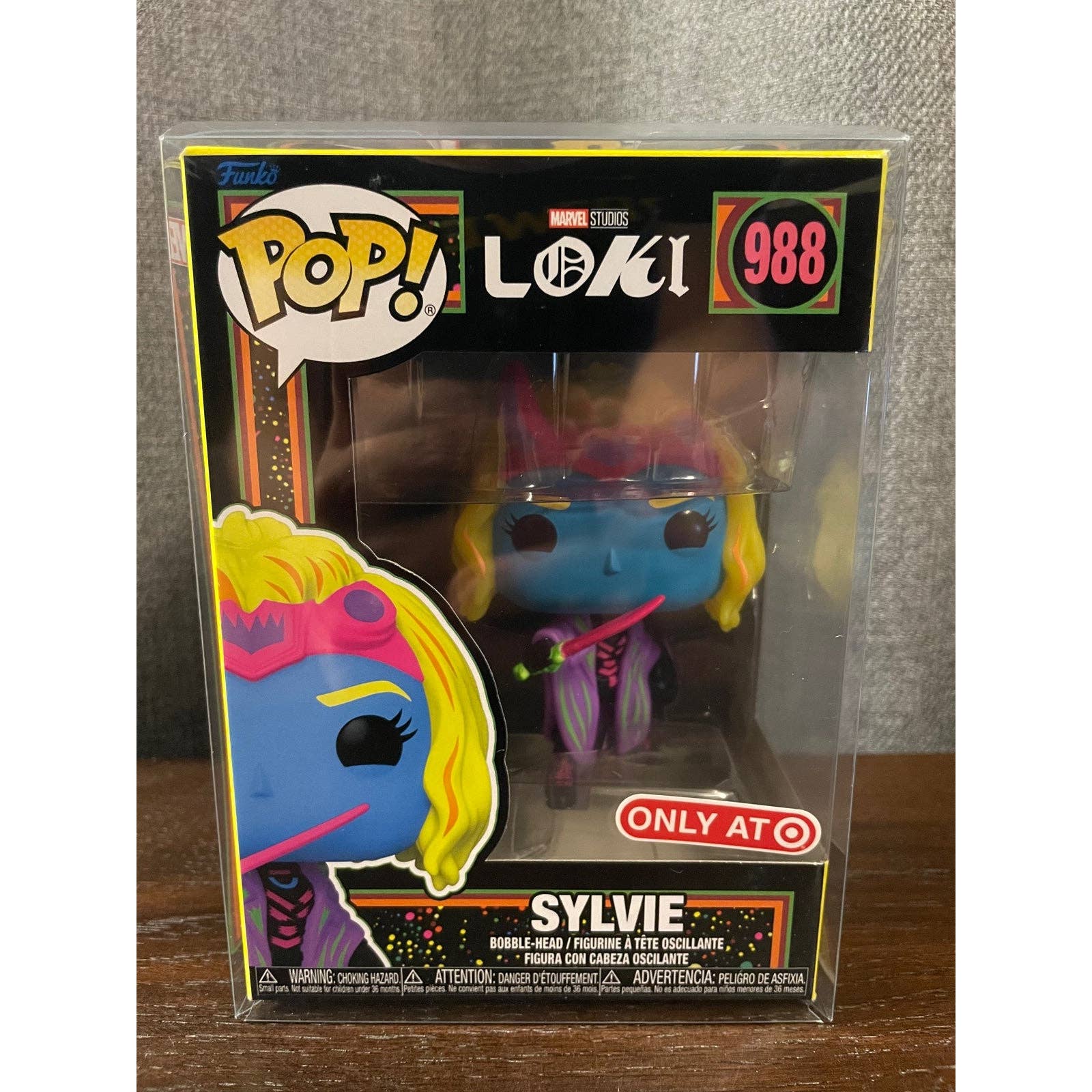 Funko Pop Sylvie 988 Blacklight Marvel Loki
